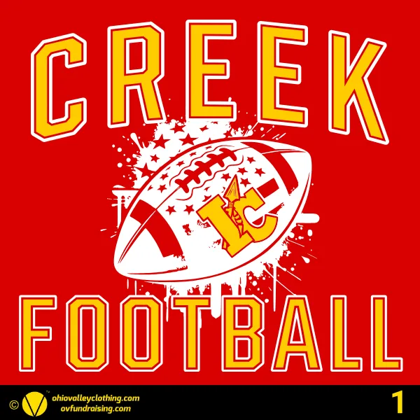 Indian Creek Middle School Football 2024 Design 01