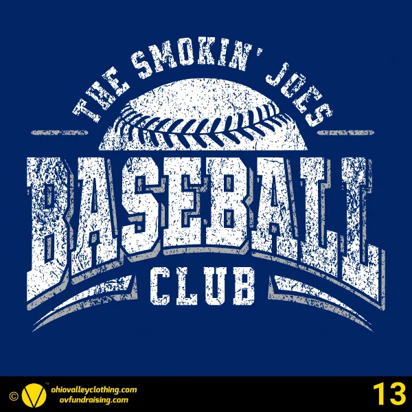 The Smokin' Joes Baseball Club Fall 2024 Design 13