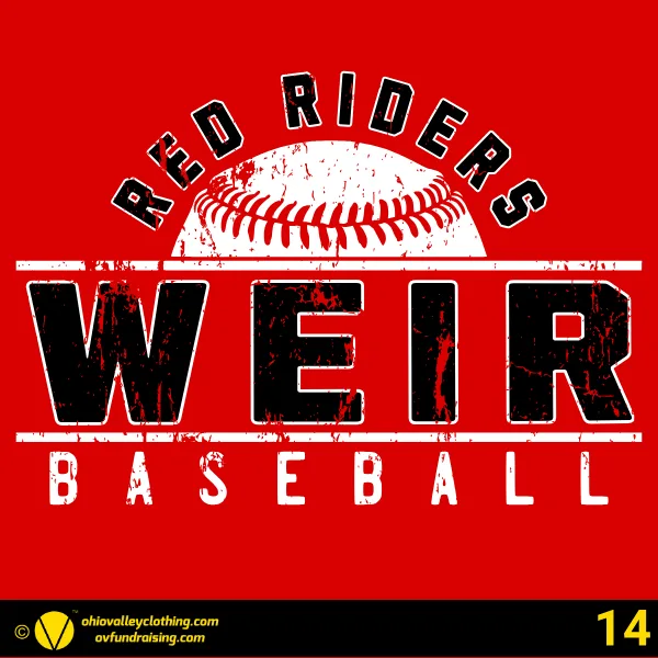 Weir Middle School Baseball 2026 Design 14