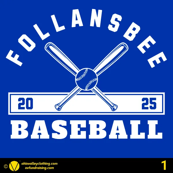 Follansbee Baseball & Softball Association 2025 Design 01