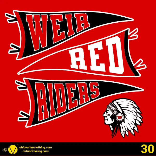 Weir Middle School Baseball 2026 Design 30