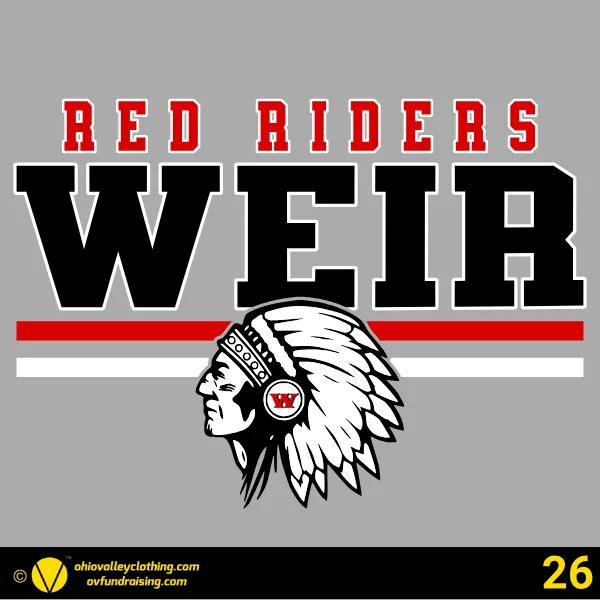 Weir Middle School Baseball 2026 Design 26
