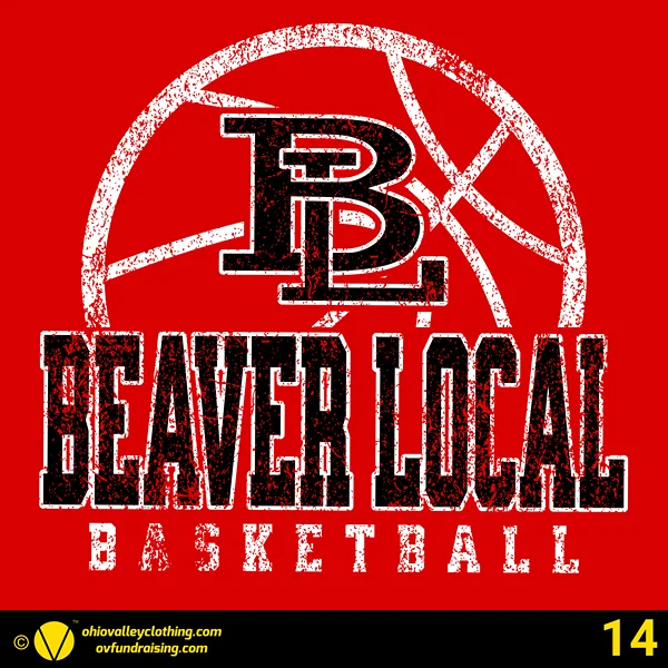 Beaver Local Boys Basketball 2024-2025 Design 14