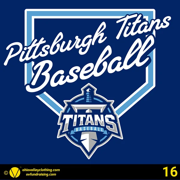Pittsburgh Titans Baseball 2024 Design 16
