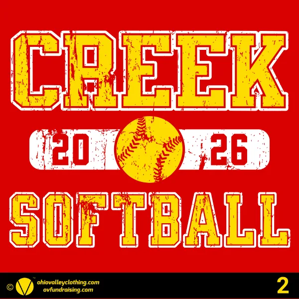 Indian Creek Softball 2026 Design 02