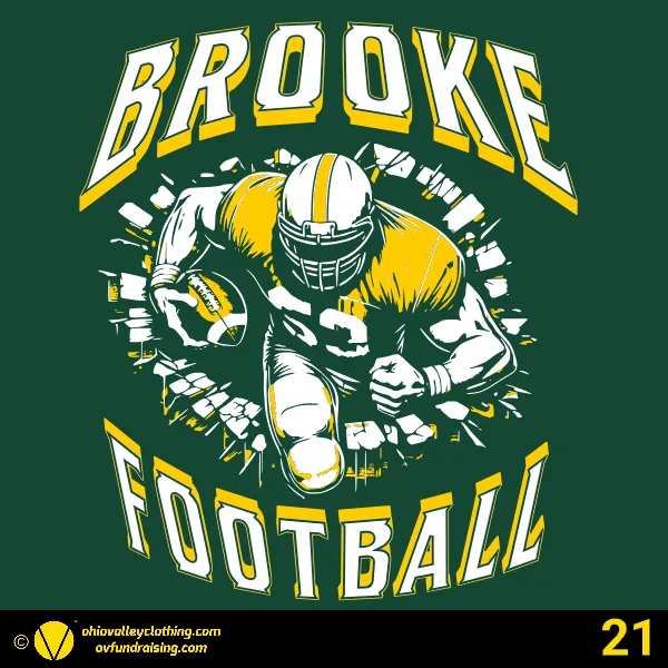 Brooke Middle School Football 2025 Design 21