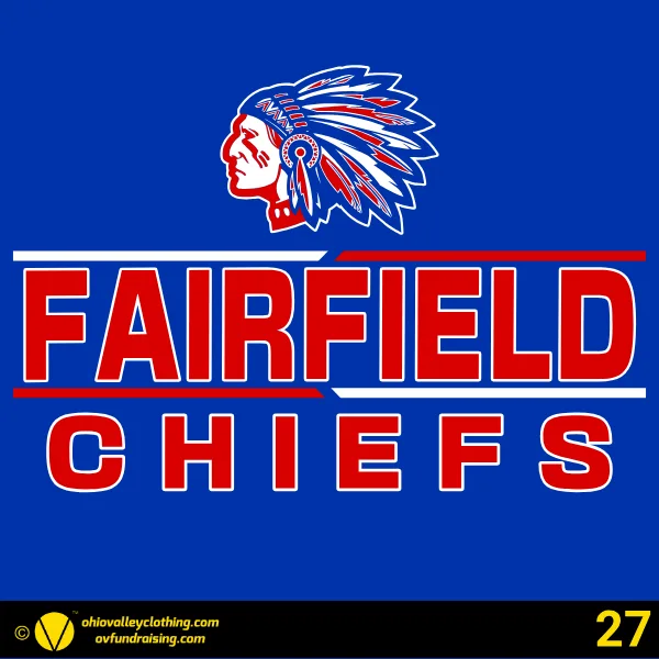 Fairfield Chiefs Baseball 2026 Design 27