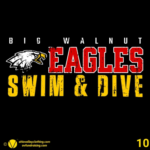 Big Walnut High School Swim Team 2026 Design 10