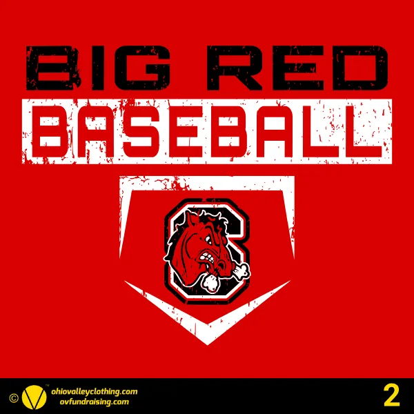 Steubenville Big Red Baseball 2026 - Design 02