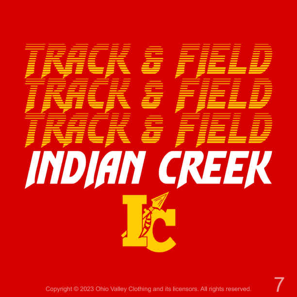 Indian Creek Track & Field 2023 Fundraising Sample Designs Indian-Creek-Track-2023-Design page 07