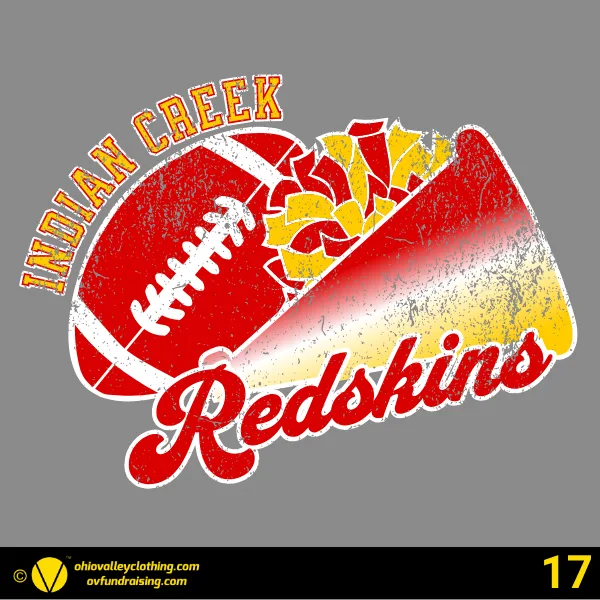 Indian Creek Middle School Football 2024 Design 17