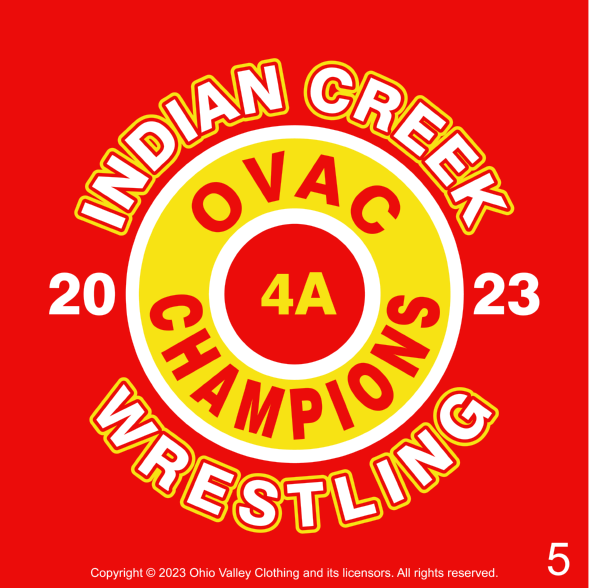 Indian Creek Wrestling 2023 OVAC Champions Design Samples Indian-Creek-Wrestling-OVAC-2023-Cmapion-Design-5