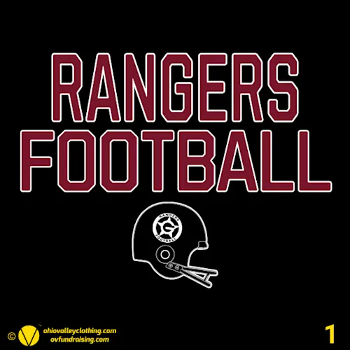 Greely Rangers Football 2026 Fundraising Sample Designs
