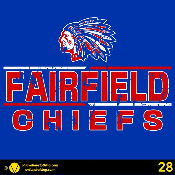 Fairfield Chiefs Baseball 2026 Design 28