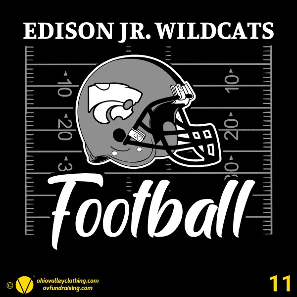 Edison Jr Wildcats Football 2026 Design 11