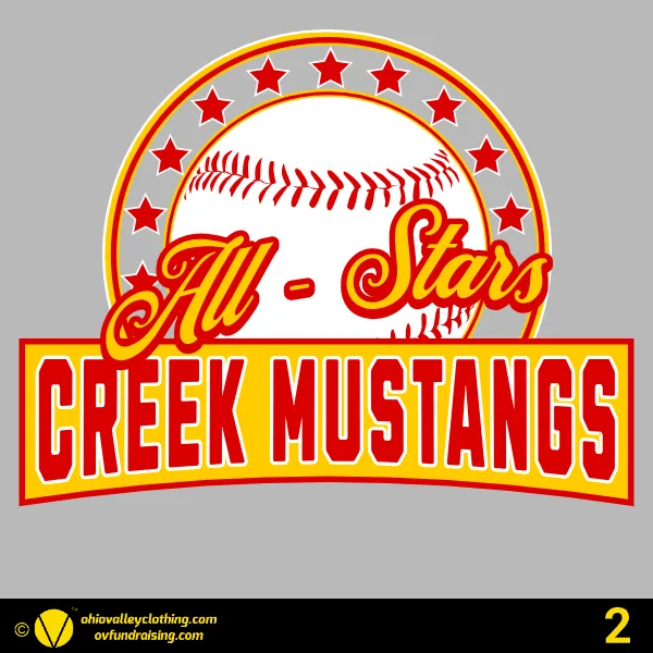 Creek Mustangs/Broncos All-Stars 2024- Design 02