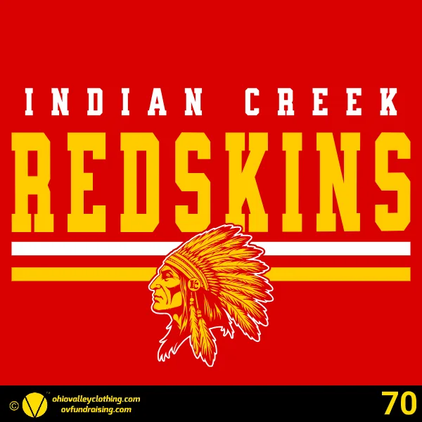 Indian Creek Football Boosters 2025 Design 70