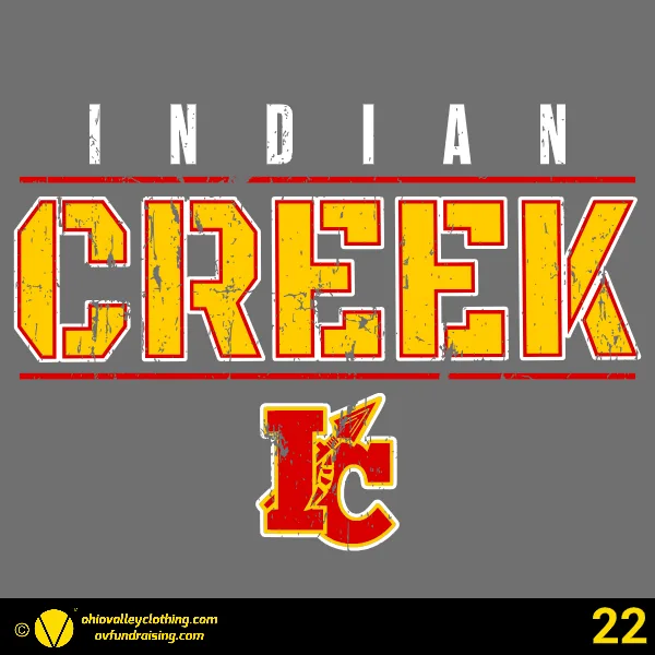 Indian Creek Youth Football and Cheering 2025 Design 22