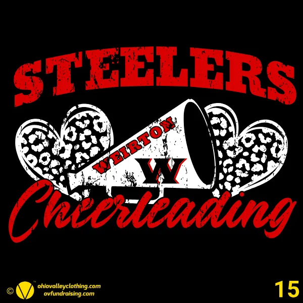 Weirton Steelers Cheering Organization 2026 - Design 15