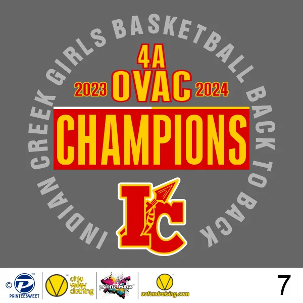 Indian Creek Girls Basketball 2023-2024- Design 007