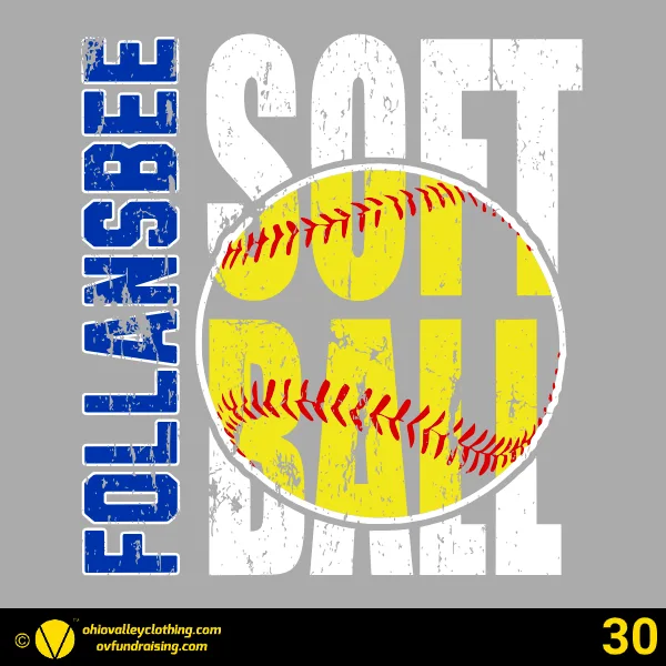 Follansbee Baseball & Softball Association 2025 Design 30