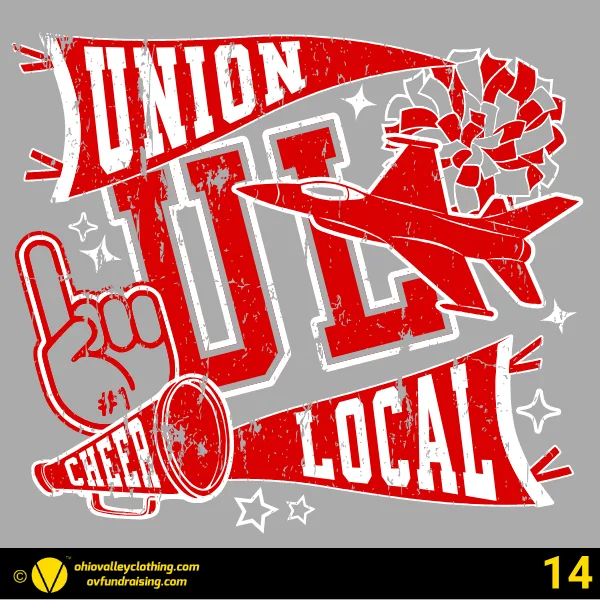 Union Local Little Jets Cheer 2026 Design 14