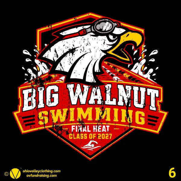 Big Walnut High School Swim Team 2026 Design 06