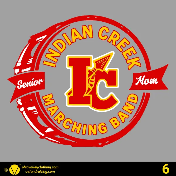 Indian Creek Senior Band Parent Shirts 2024 Design 06
