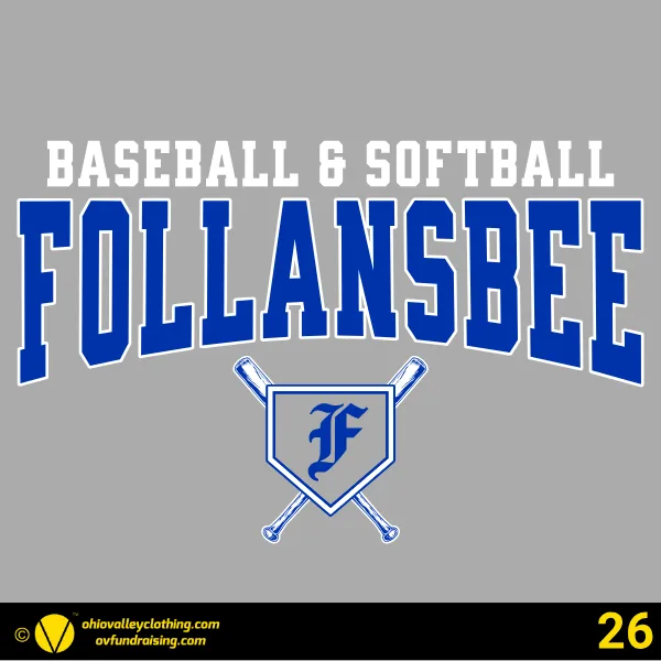Follansbee Baseball & Softball 2026 Design 26