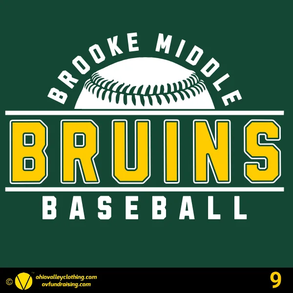 Brooke Middle School Baseball 2025 Design 09