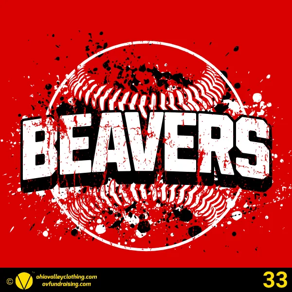 Beaver Youth Baseball 2025 Design 33