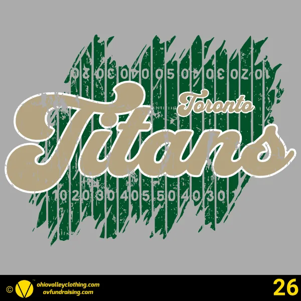 Toronto Titans Youth Football & Cheer 2026 Design 26