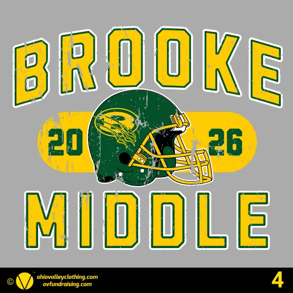 Brooke Middle School Football 2026 Design 04