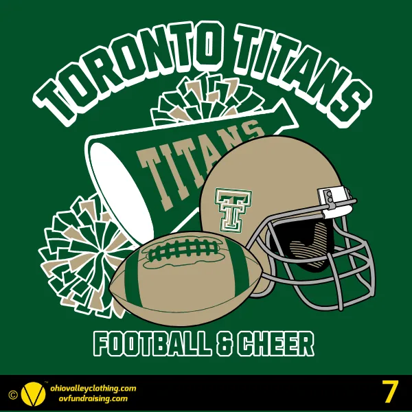 Toronto Titans Youth Football & Cheer 2026 Design 07