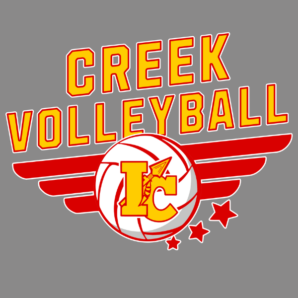 Indian Creek Volleyball 2024 logo