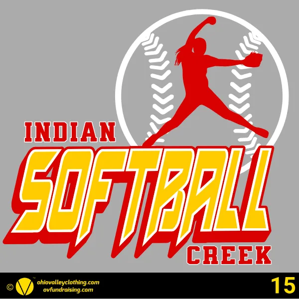 Indian Creek Softball 2026 Design 15