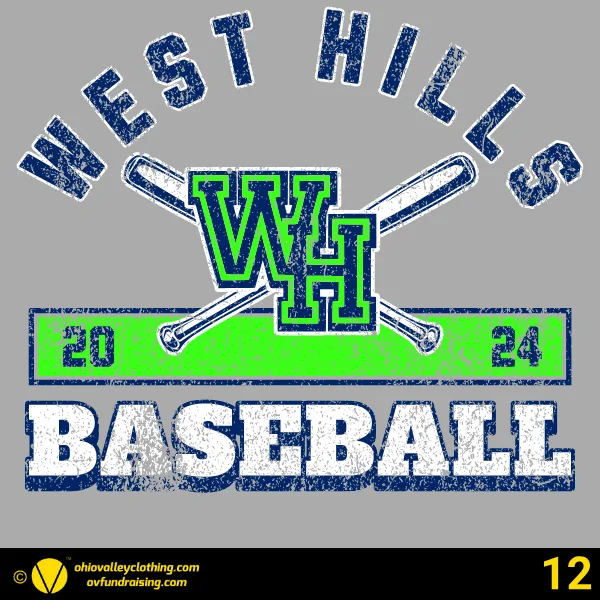 West Hills Baseball 2024 Design 12