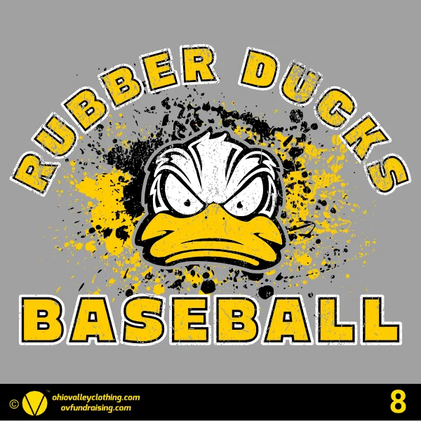 Rubber Ducks Baseball 2024 Design 08