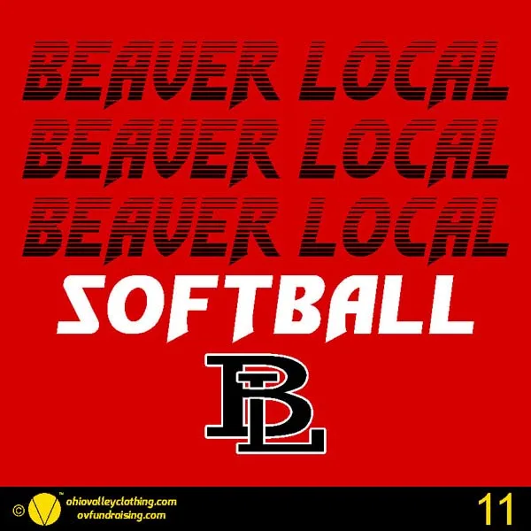 Beaver Local Softball 2024 Design 11