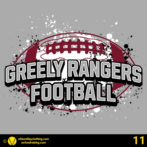 Greely Rangers Football 2026 Design 11