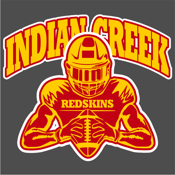 Indian Creek Middle School Football 2023 logo
