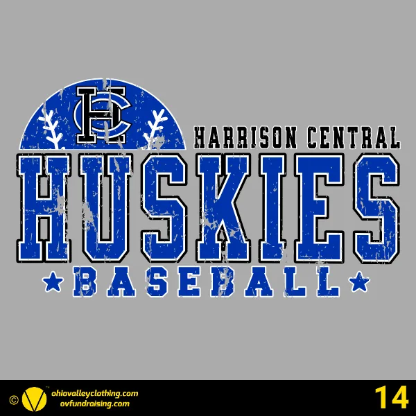 Harrison Central Youth Baseball Association 2025 Design 14