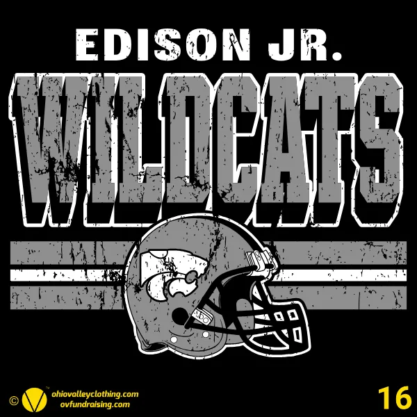 Edison Jr Wildcats Football 2026 Design 16