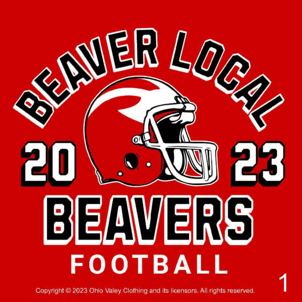 Beaver Local Football 2023 Fundraising Sample Designs