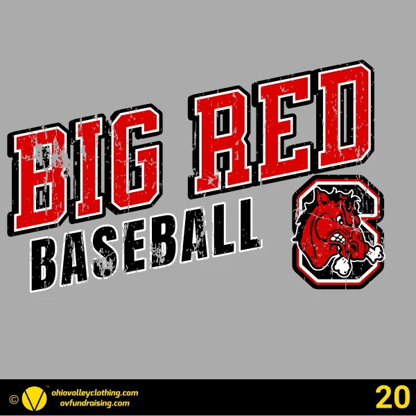 Steubenville Big Red Baseball 2026 - Design 20