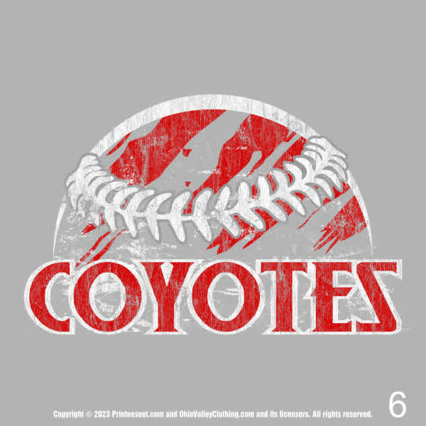 SV Coyotes Baseball 2023 Fundraising Sample Designs SV Coyotes Baseball 2023 Fundraising Design Page 06