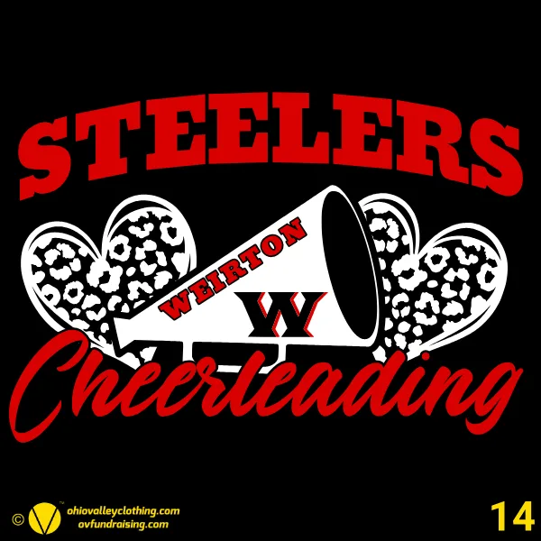 Weirton Steelers Cheering Organization 2026 - Design 14
