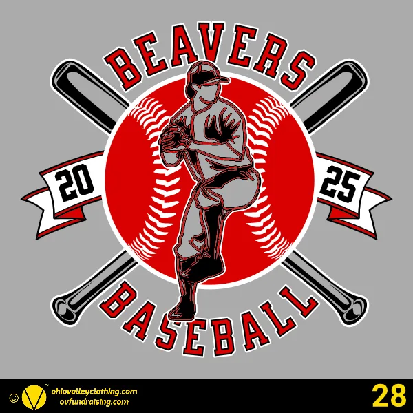Beaver Youth Baseball 2025 Design 28