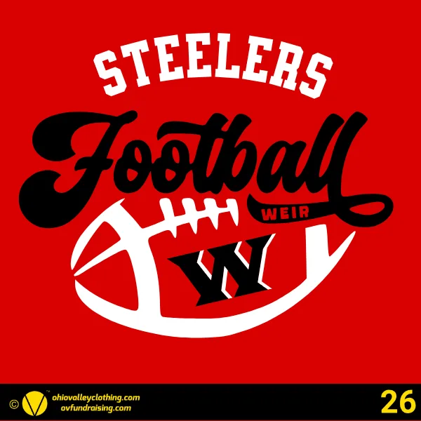 Weirton Steelers Cheering Organization 2026 - Design 26