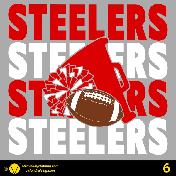 Weirton Steelers Cheering Organization 2026 - Design 06